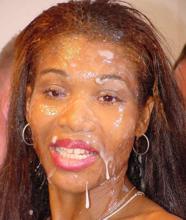 Black girls with cum on there face think Black girls with cum on there face thanks